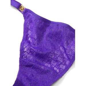 Трусики Icon Lace String Thong Panty Purple Shock