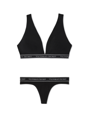Комплект білизни Cotton Wireless Lounge Bra Set Black