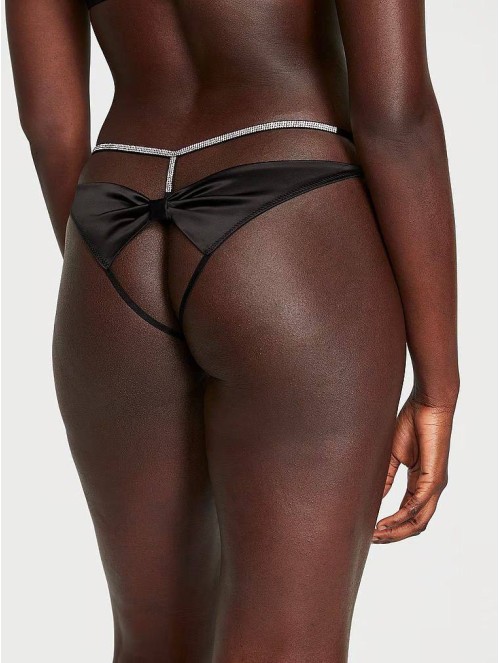 Трусики Shine Bow Satin Open-Back Brazilian Panty