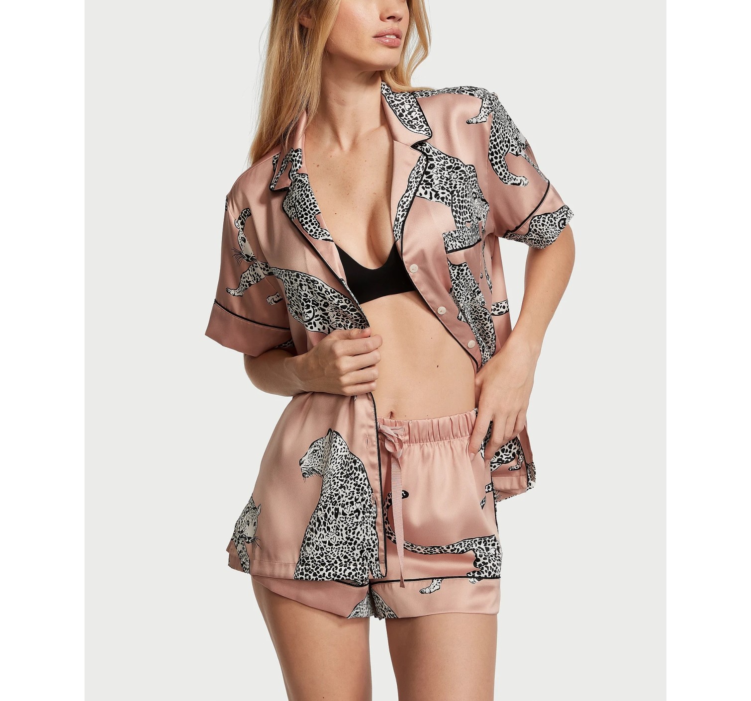 Піжама Satin Short Pajama Set Print