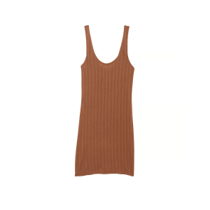 Сукня-пеньюар Luxe Modal Ribbed Slip Caramel