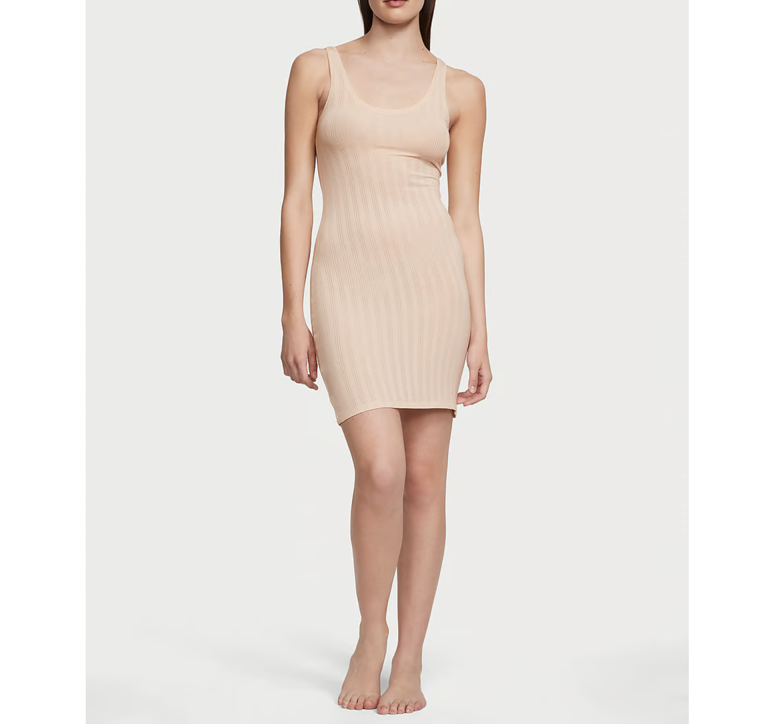 Сукня-пеньюар Luxe Modal Ribbed Slip Marzipan