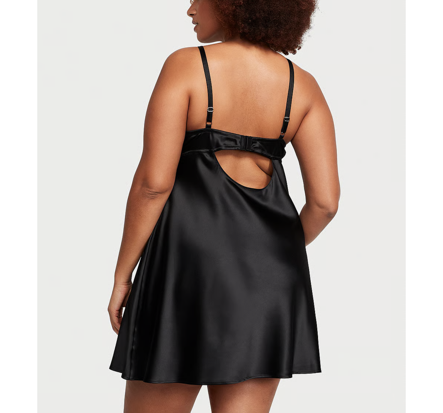 Пеньюар Victoria's Secret Fishnet Ziggy Slip Black