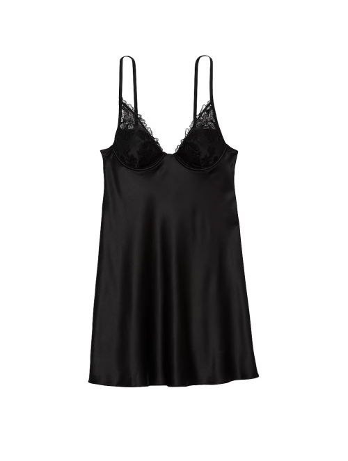 Пеньюар Victoria's Secret Fishnet Ziggy Slip Black