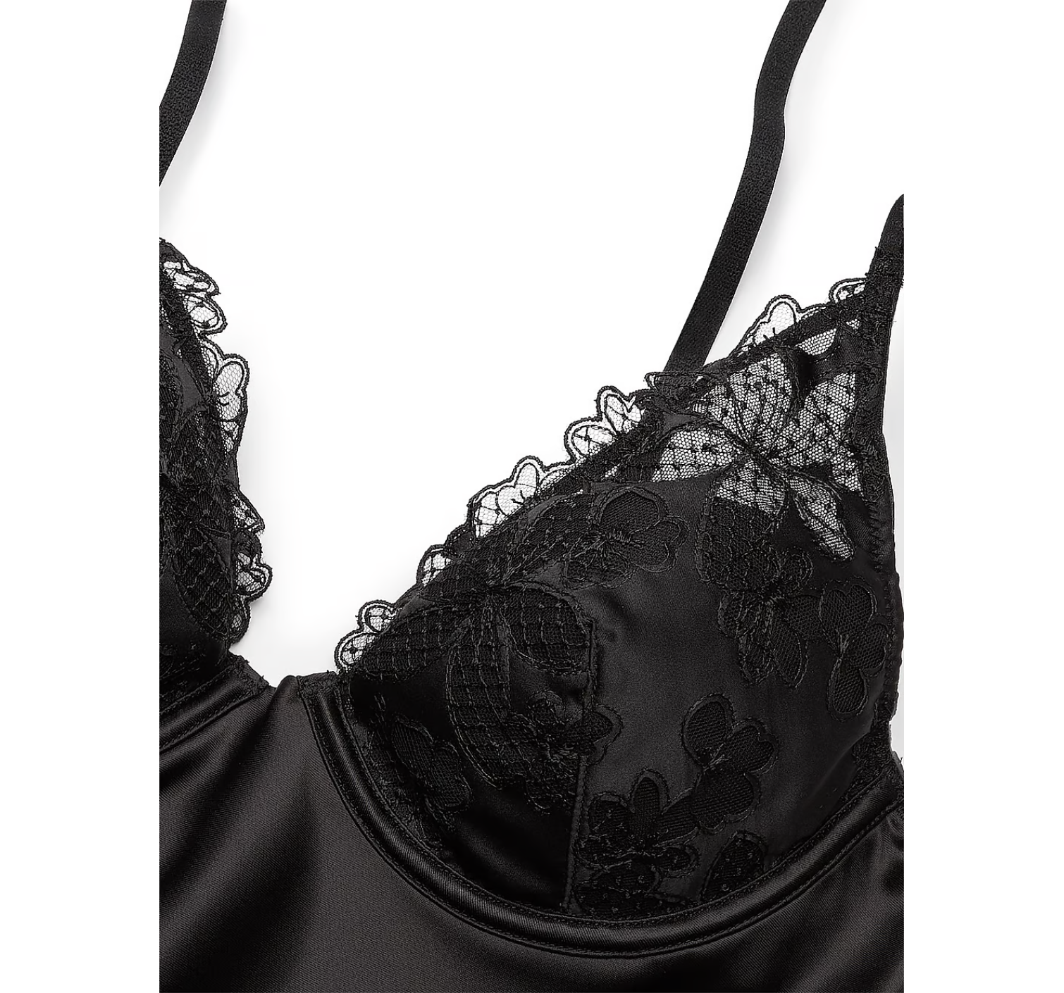 Пеньюар Victoria's Secret Fishnet Ziggy Slip Black