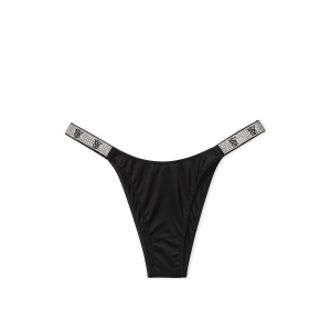 Трусики Shine Strap Brazilian Panty Black