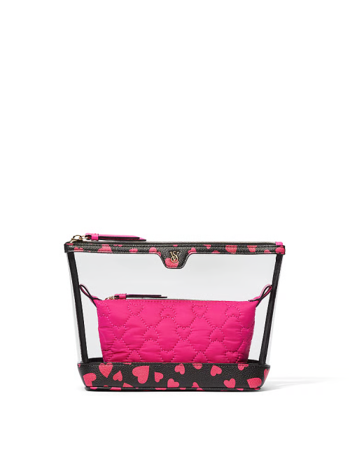 Косметичка 2-Piece Makeup Bag Hearts