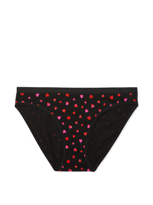 Трусики бикини Cotton Bikini Panty Black Hearts