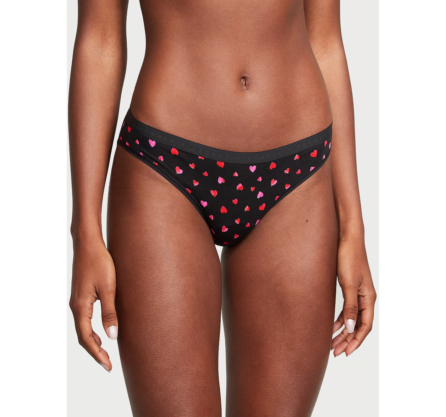 Трусики бикини Cotton Bikini Panty Black Hearts