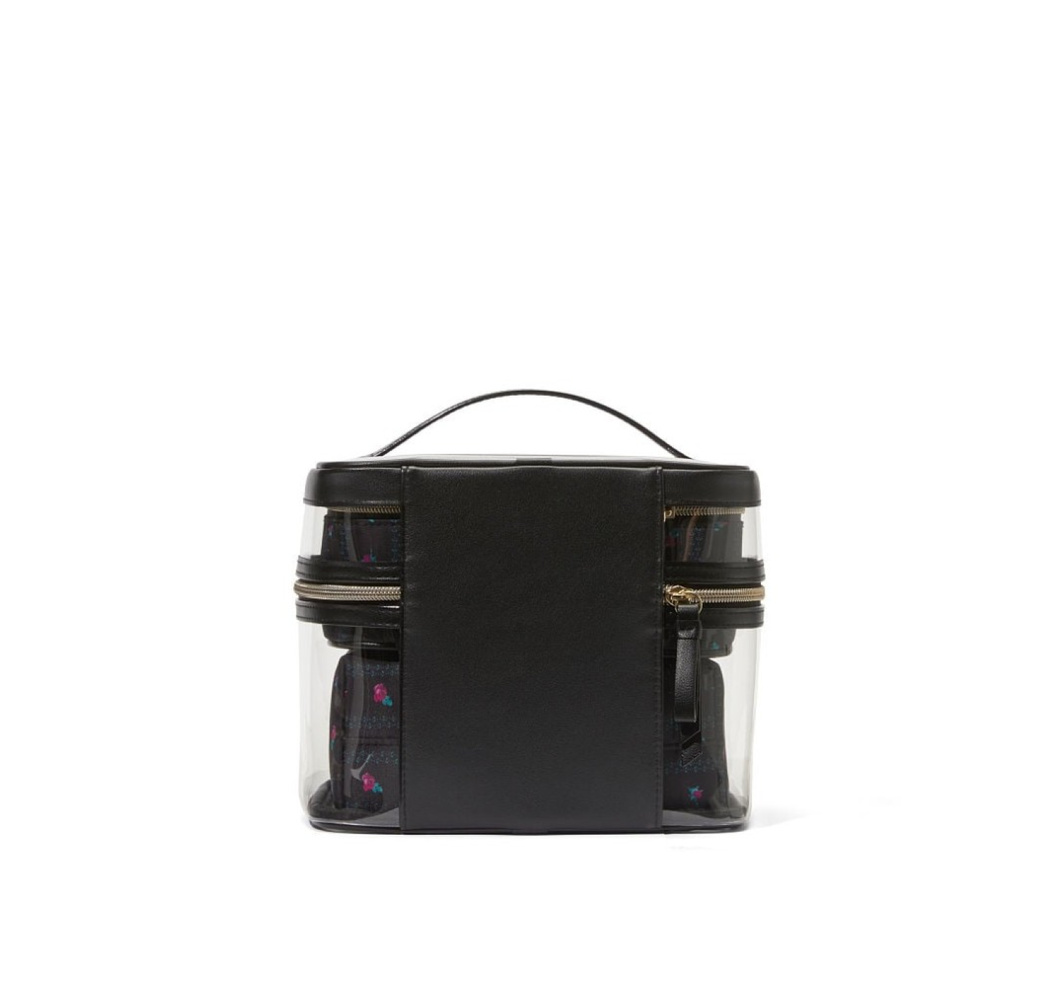 Набор косметичек 4-in-1 Train Case Black Ditsy Floral
