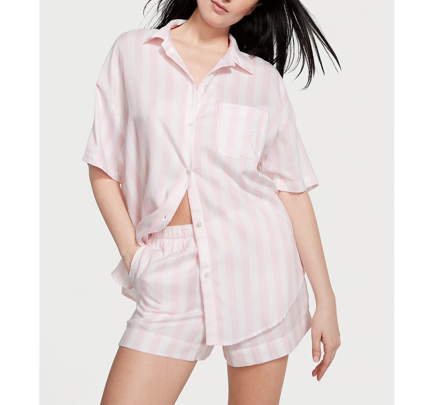 Піжама Modal-Cotton Short Pajama Set Pretty Blossom Stripes