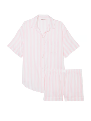 Пижама Modal-Cotton Short Pajama Set Pretty Blossom Stripes