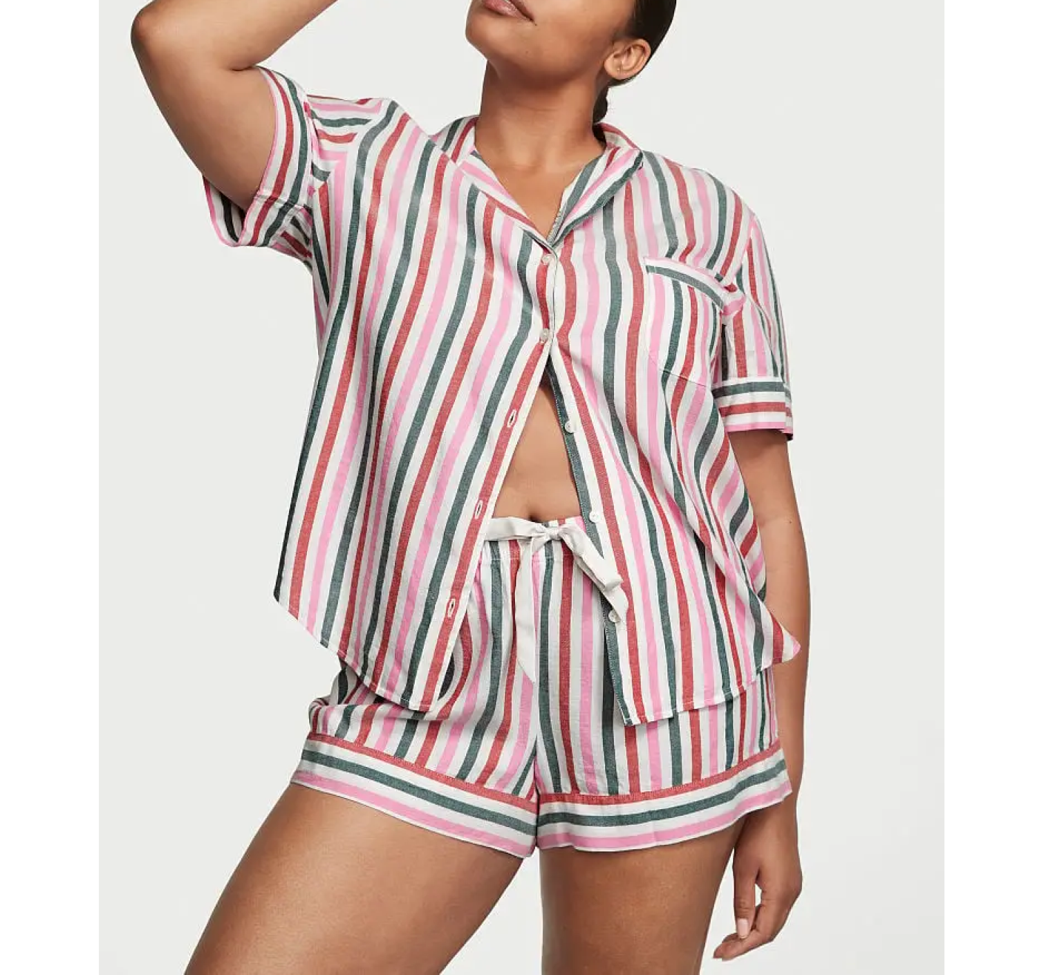 Пижама Short Cotton Pajama Set Stripe