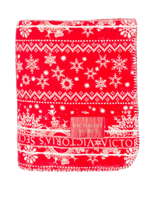Плед Plush Fleece Blank Red Print