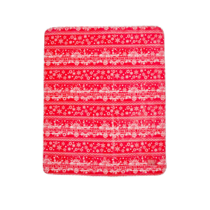Плед Plush Fleece Blank Red Print