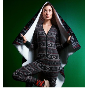 Плед Plush Fleece Blank Black Print