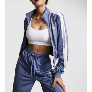 Спортивный костюм Mesh Tech Cropped Full-Zip Jacket Wide-leg Pants Dusty Iris