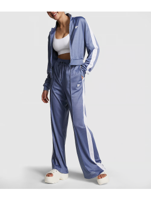 Спортивний костюм Mesh Tech Cropped Full-Zip Jacket Wide-leg Pants Dusty Iris