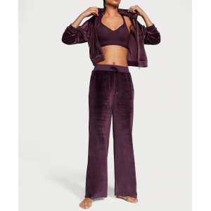 Велюровый костюм Velour Ribbed High-Rise Wide Leg 
