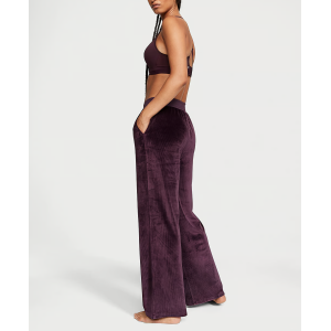 Велюровый костюм Velour Ribbed High-Rise Wide Leg 