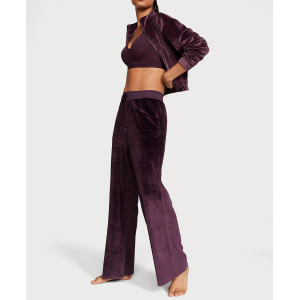 Велюровый костюм Velour Ribbed High-Rise Wide Leg 