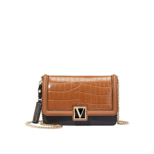 Крос-боді Black & Brown Croc Cross-body