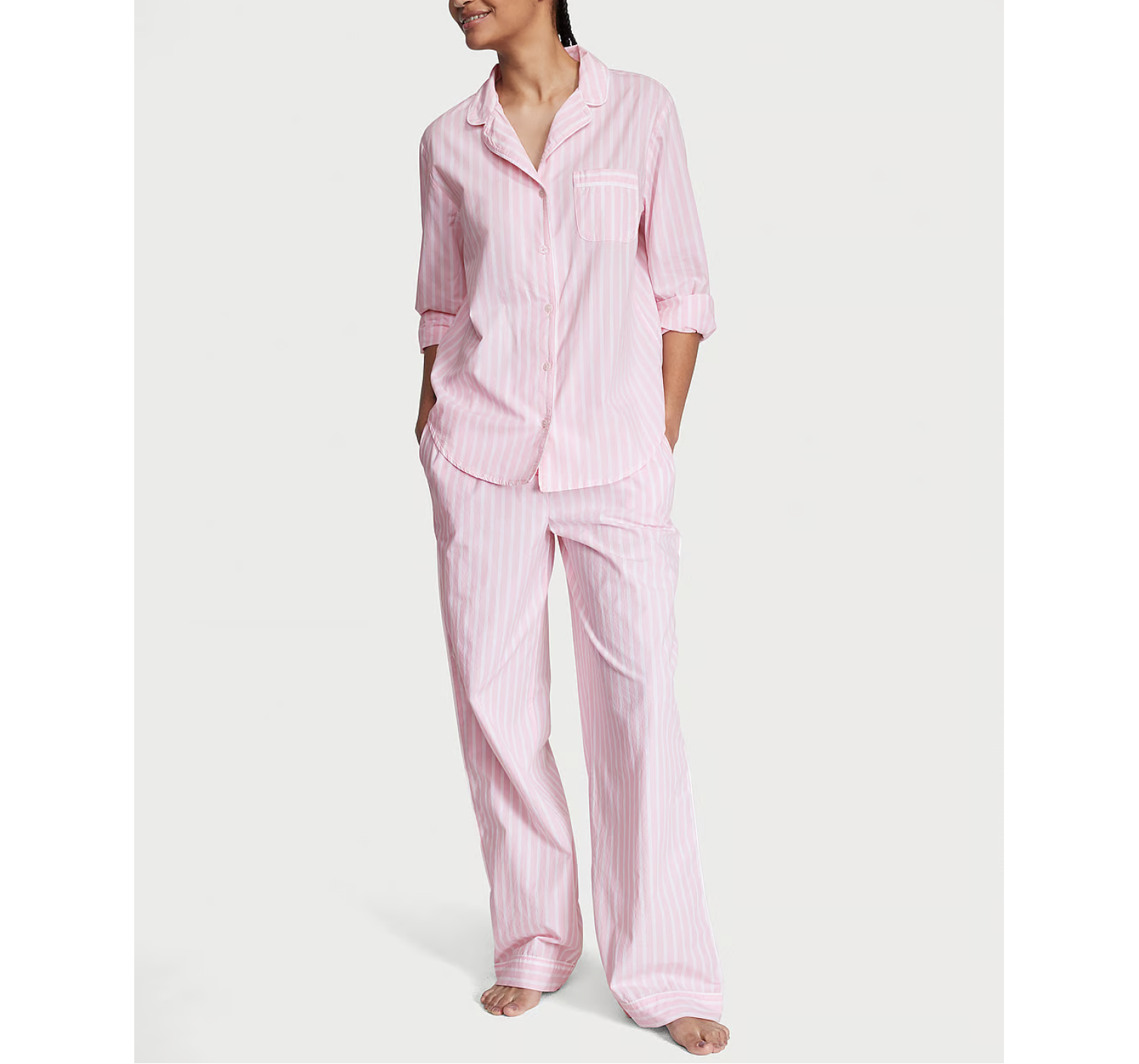 Пижама Cotton Long Pajama Set  Pretty Blossom Stripes