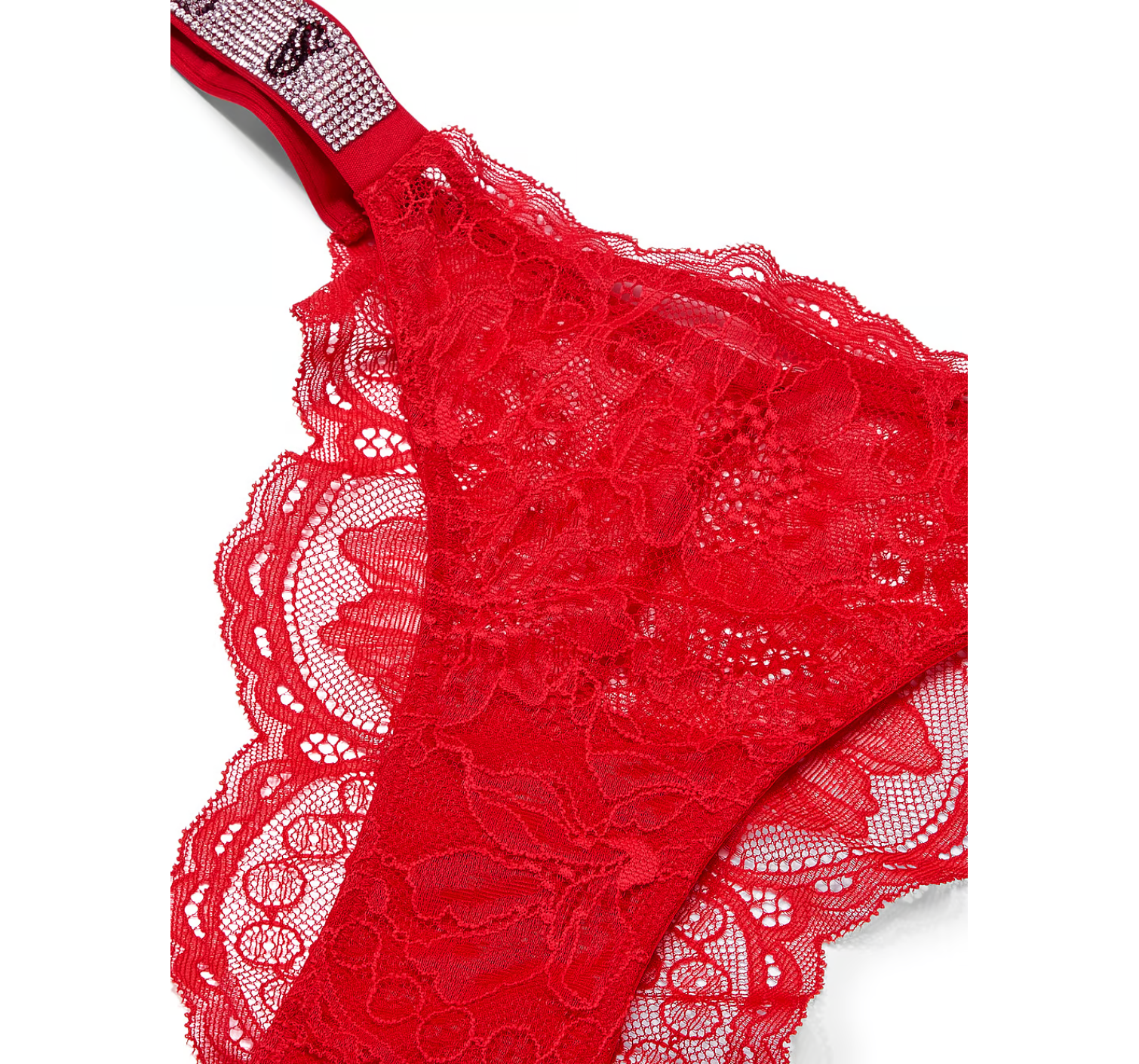 Трусики Shine Strap Lace Brazilian Panty Lipstick