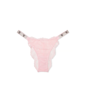 Трусики Shine Strap Lace Brazilian Panty Blossom Pink