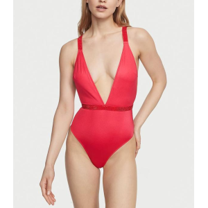 Купальник монокини Shine Strap Plunge One-Piece Swimsuit