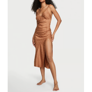 Пеньюар Icon Satin Midi Slip Honey Glow