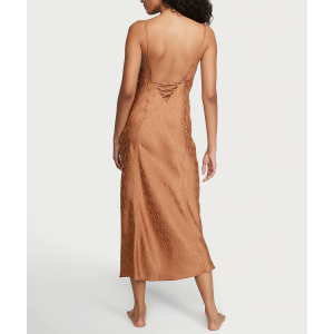 Пеньюар Icon Satin Midi Slip Honey Glow