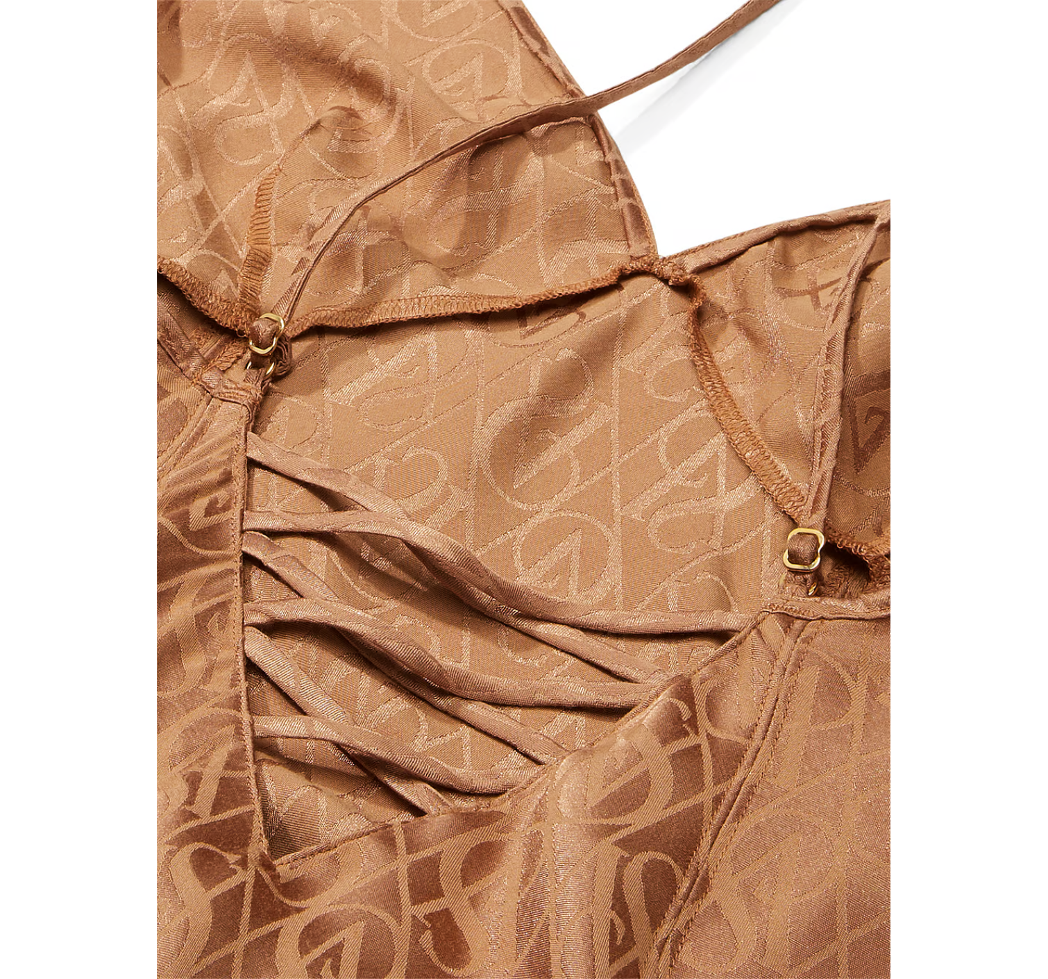 Пеньюар Icon Satin Midi Slip Honey Glow