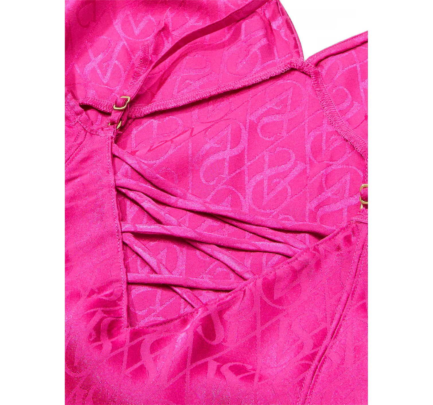 Пеньюар Icon Satin Midi Slip Fuchsia Frenzy