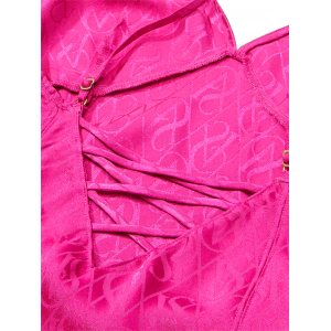 Пеньюар Icon Satin Midi Slip Fuchsia Frenzy