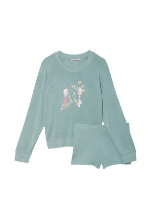 Пижама Victoria's Secret Modal Terry Crewneck Short Set