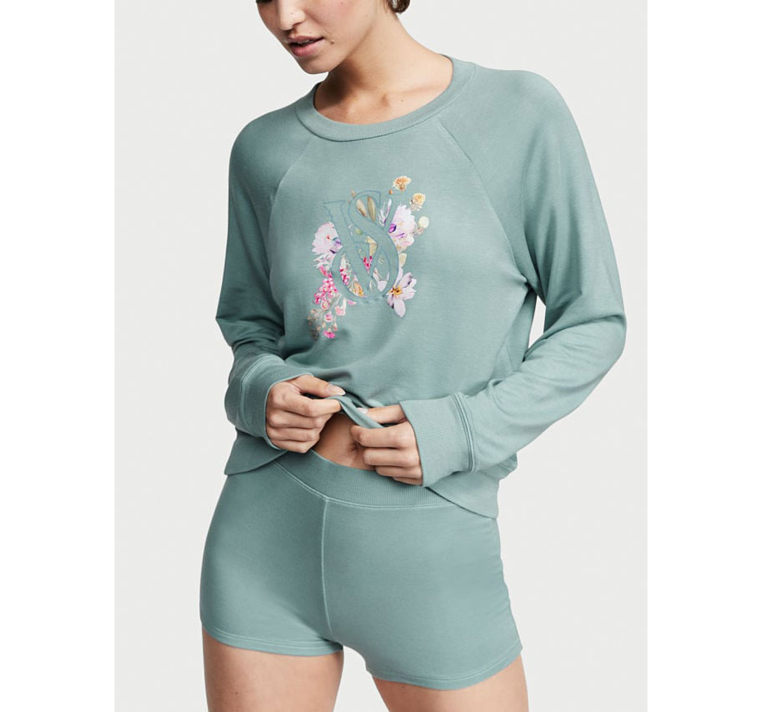 Пижама Victoria's Secret Modal Terry Crewneck Short Set