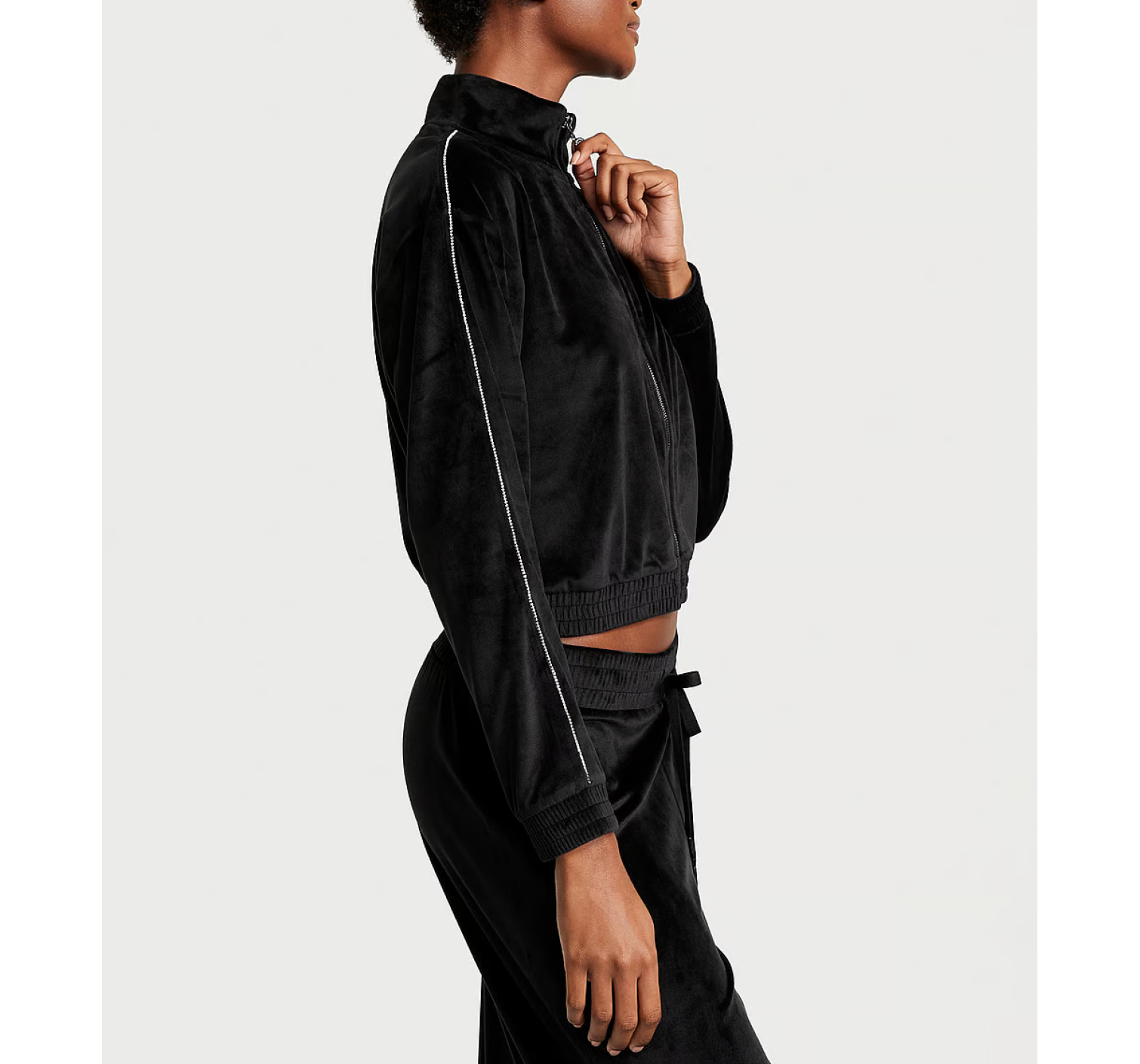 Велюровый костюм Velour Diamante Full-Zip Track Set