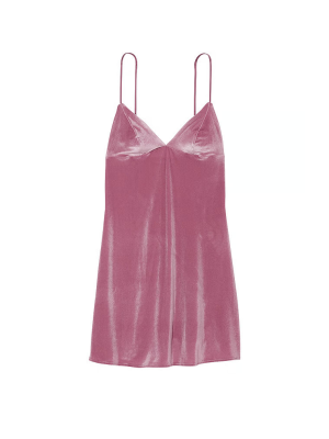 Пеньюар Velvet V Neck Slip Dress Pink