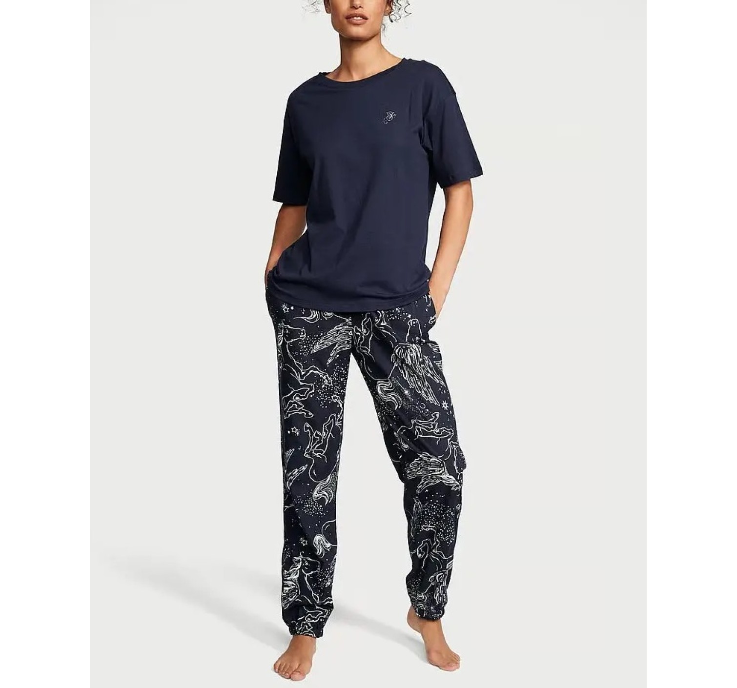 Піжама Cotton & Flannel Tee-jama Set Blue