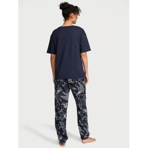 Піжама Cotton & Flannel Tee-jama Set Blue