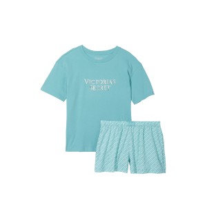 Пижама Cotton Short Tee-Jama Set Fountain Blue