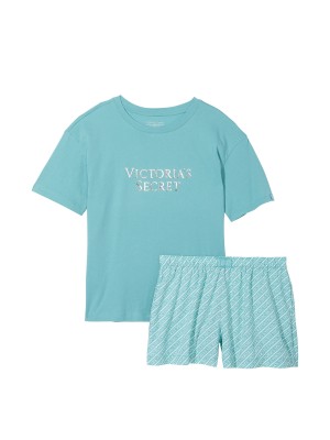 Пижама Cotton Short Tee-Jama Set Fountain Blue