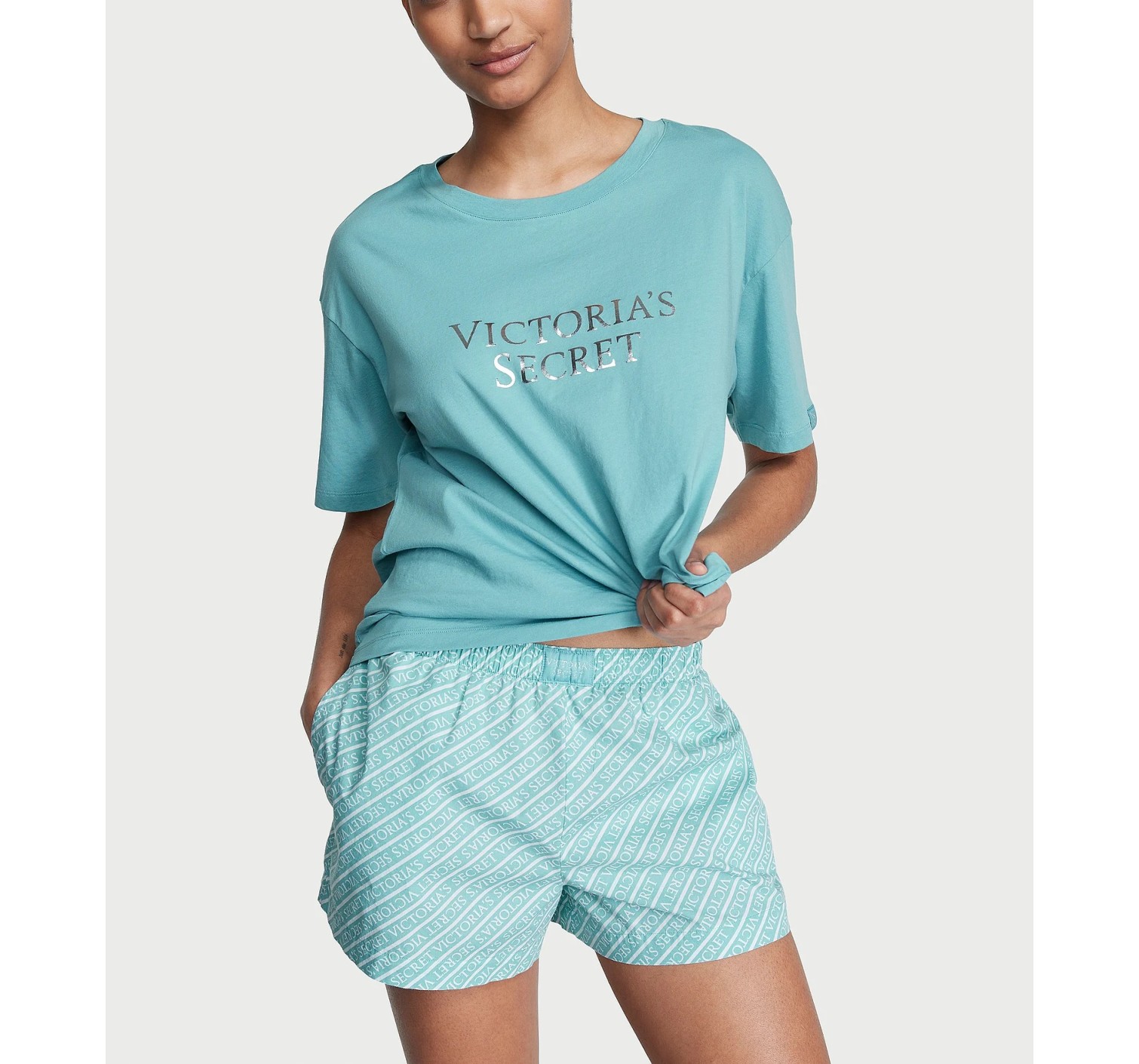 Пижама Cotton Short Tee-Jama Set Fountain Blue
