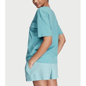 Пижама Cotton Short Tee-Jama Set Fountain Blue
