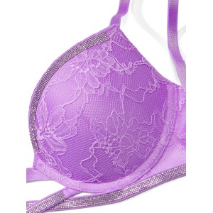 Комплект белья Shine Cradle Lace Push-Up Bra Purple Paradise Set