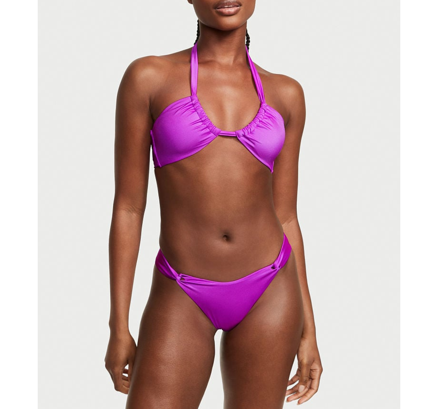 Купальник Twist Multiway Halter Bikini Top Twist Thong Bikini Bottom
