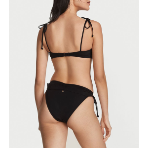 Купальник Ruched Shine Bikini Top Twist Brazillian Bikini Bottom