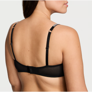 Комплект белья Sheer Shine Low-Cut Demi Bra Black