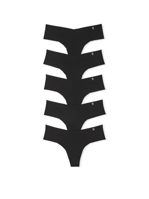 Набор трусиков 5-Pack No-Show Thong Panties Black
